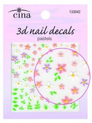 3-D Nail Decals in the Garden Collection