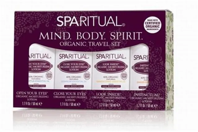 Mind. Body. Spirit. Organic Travel Set