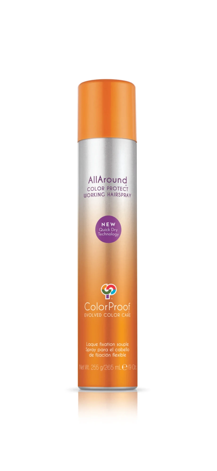 ColorProof's AllAround Hairspray with NEW Quick Dry Technology