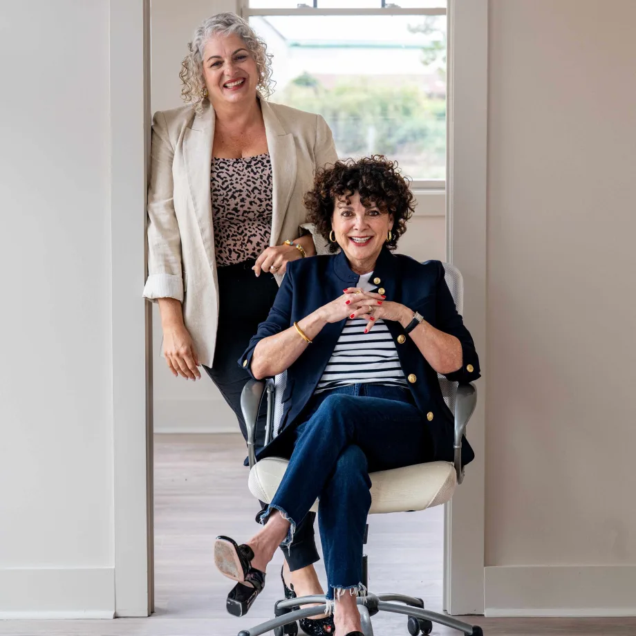 Christine DiBenedetto and Gilda Santiago in the new Wink Salon