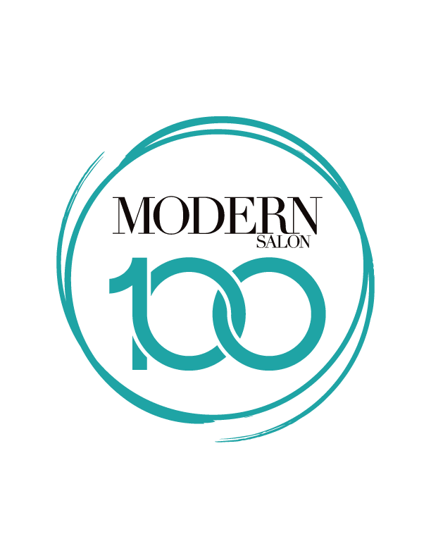A logo of Modern Salon 100
