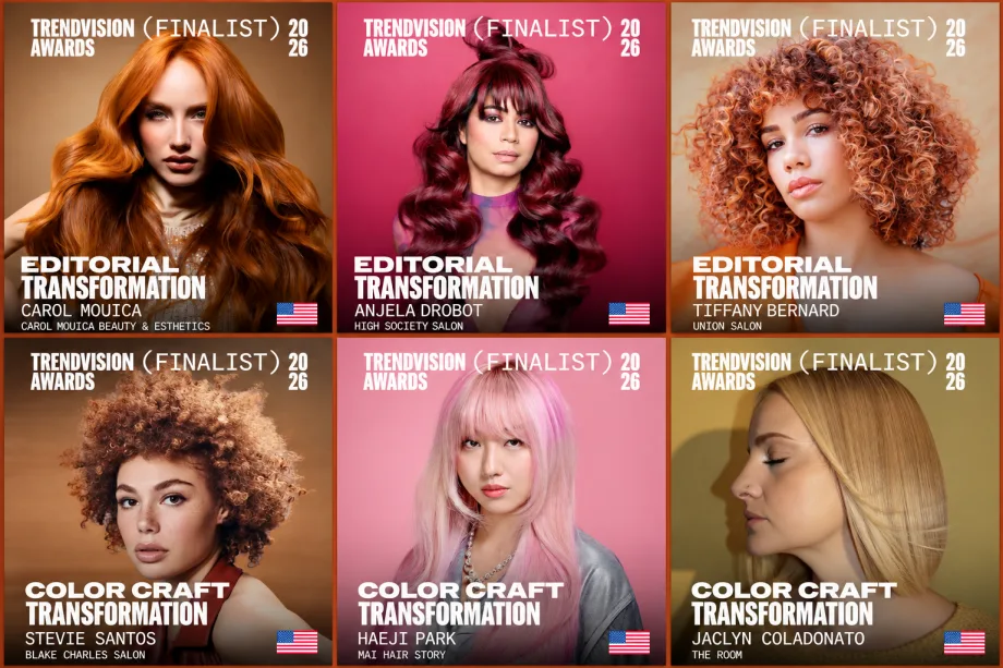 A graphic of six model images