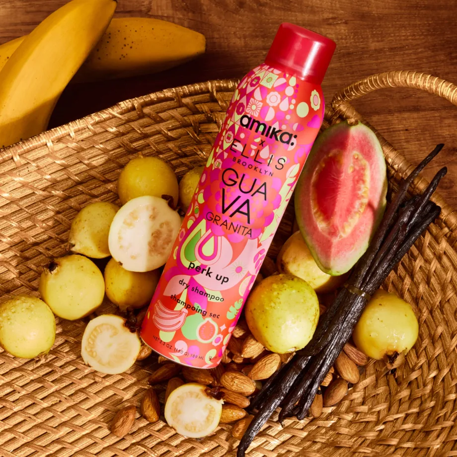 NEW from amika: Perk Up Guava Granita Dry Shampoo