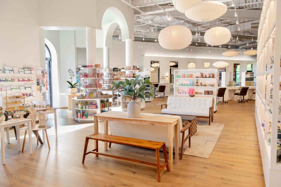 A view shows the expansive space in the renovated Andreas Hogue