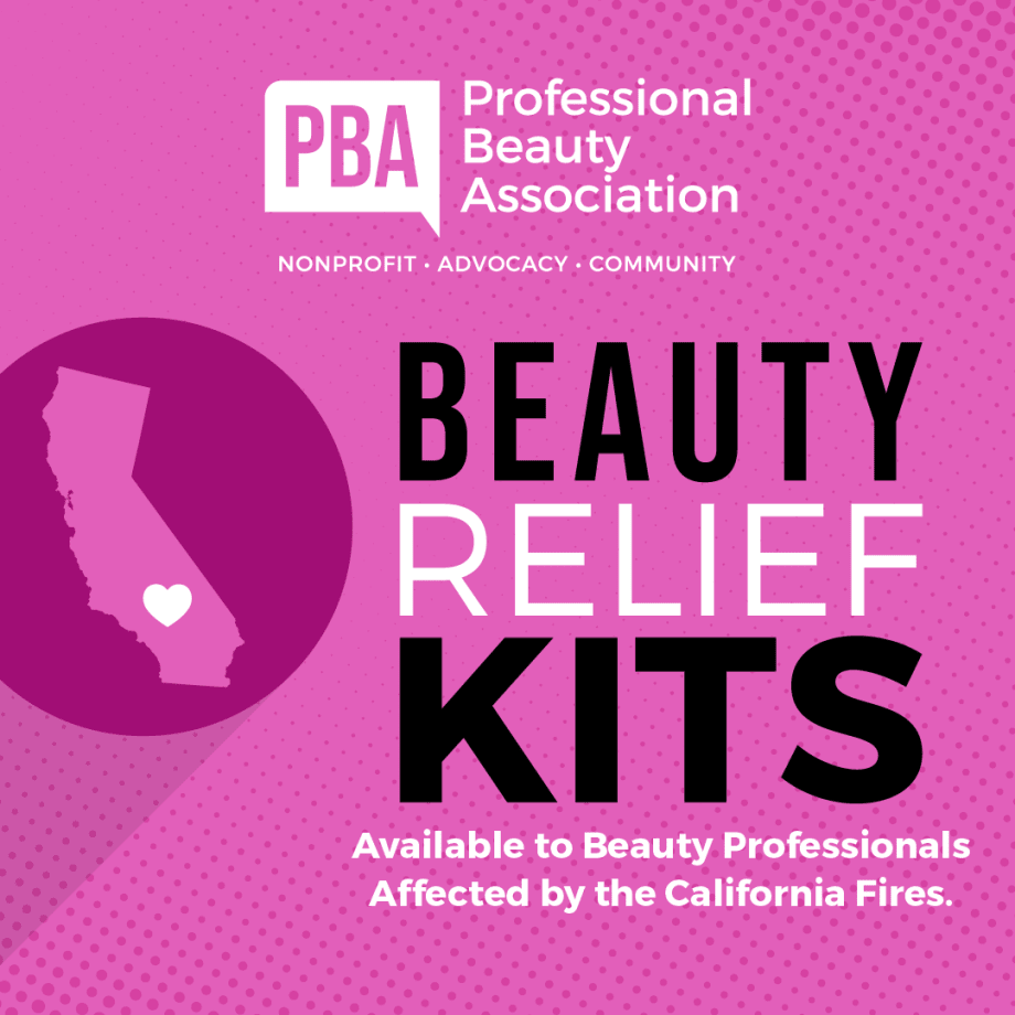 PBA Launches Beauty Relief Kits for Licensed Pros Affected by California Wildfires