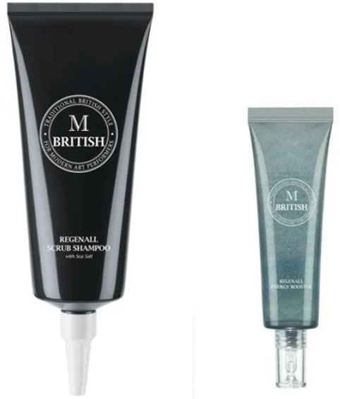 British M Introduces Regenall Scrub Shampoo & Energy Booster