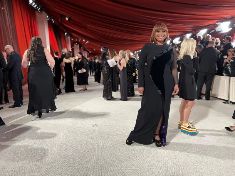 At the Oscars with Camille Friend