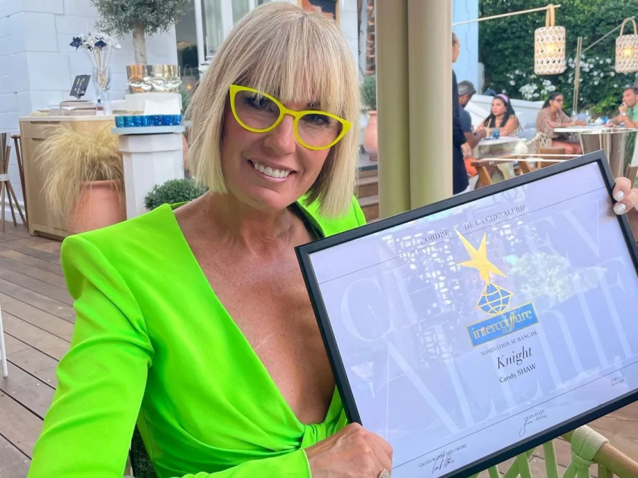 Candy Shaw Knighted in Saint Tropez