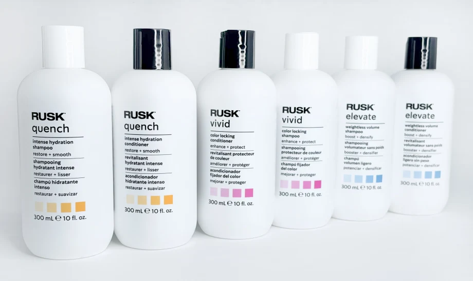A haircare product lineup