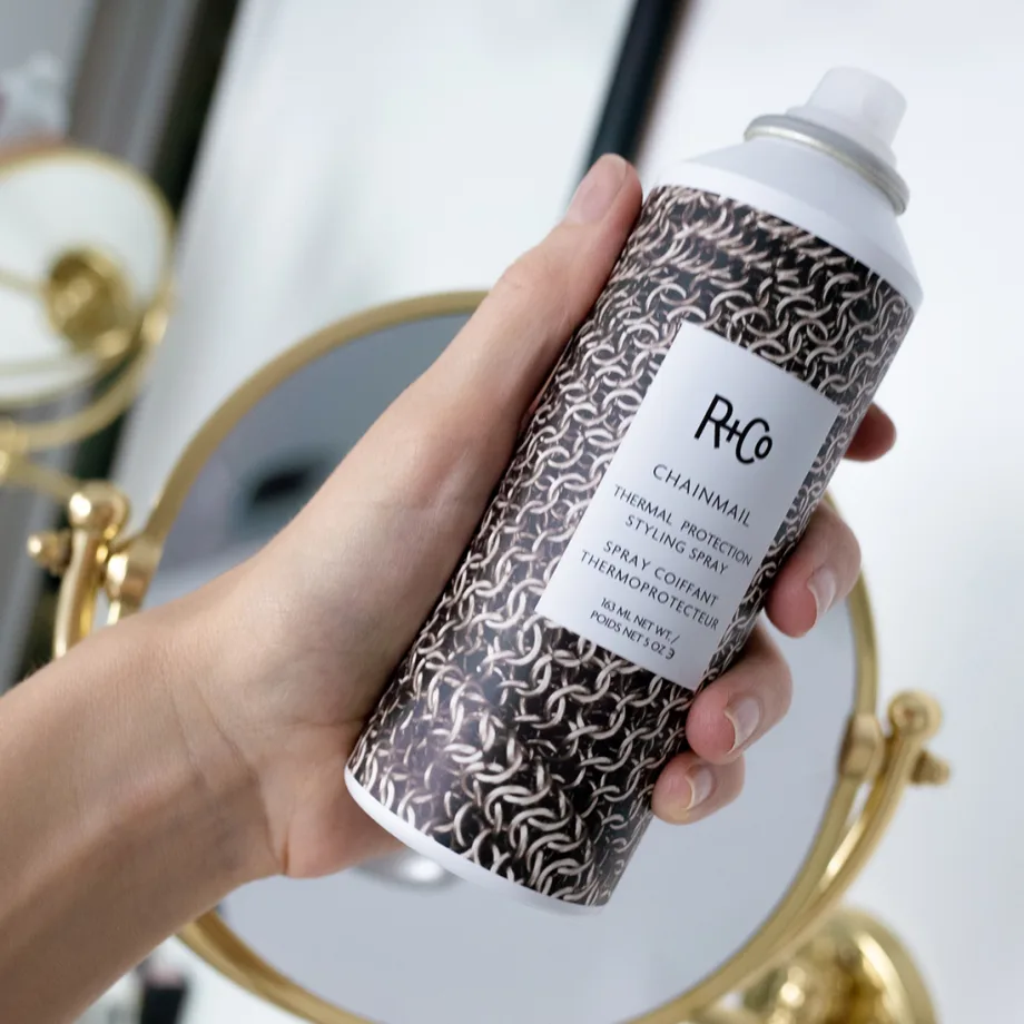 R+Co Launches CHAINMAIL Thermal Protection Styling Spray