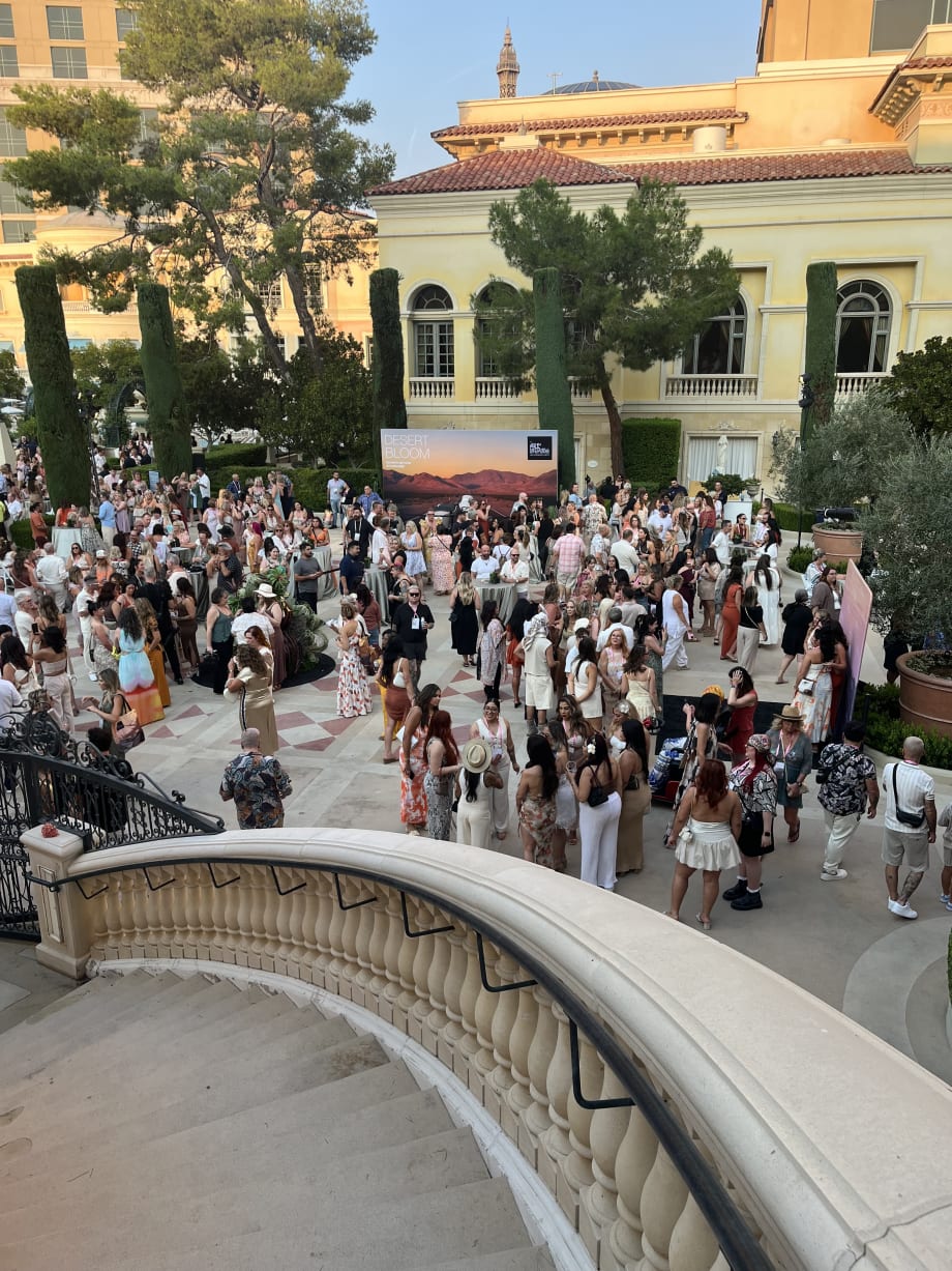 Attendees at Paul Mitchell’s Desert Bloom event in Las Vegas, a global gathering of hairstylists and salon professionals celebrating education, artistry, and community
