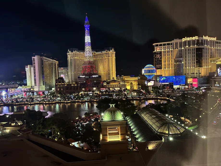 The view from The Bellagio