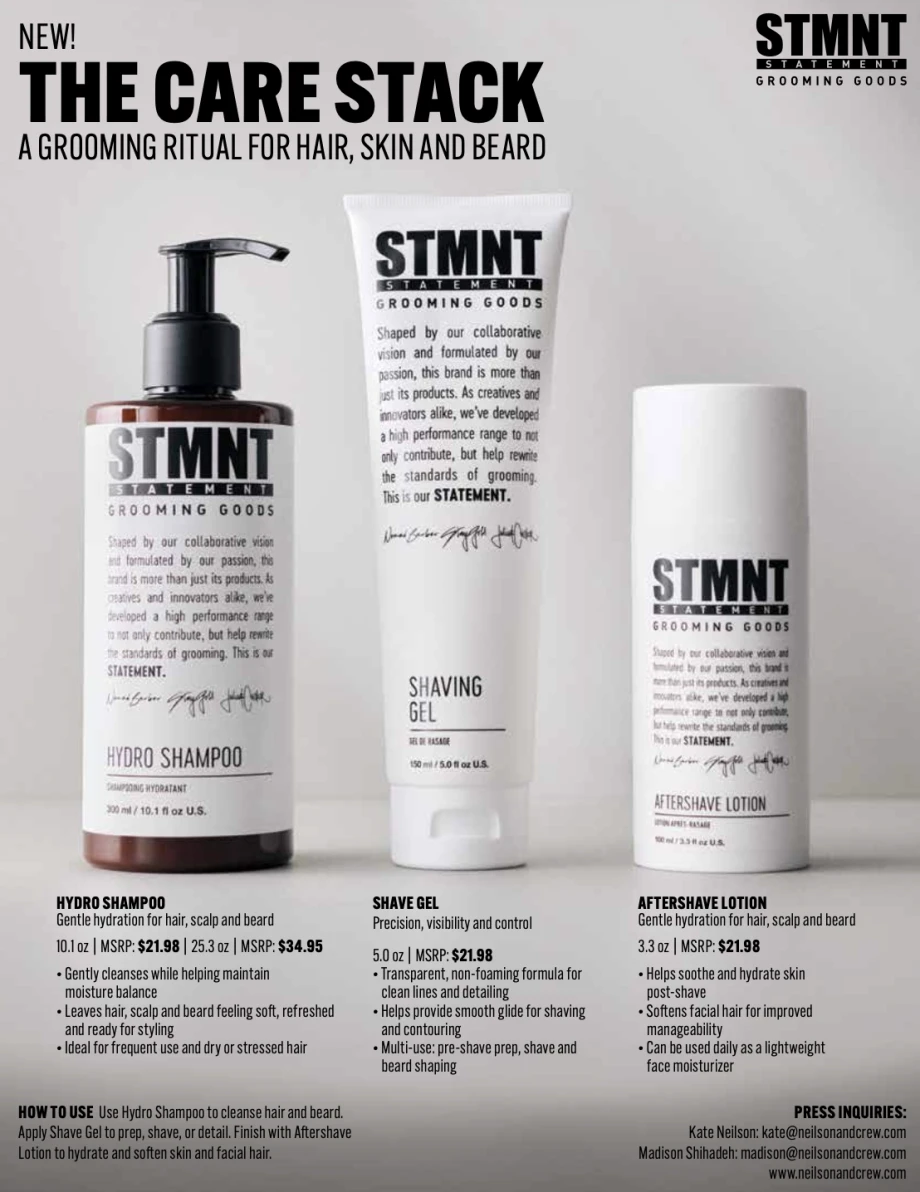 STMNT Grooming Expands into Shave Care