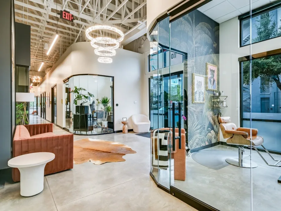 A salon space