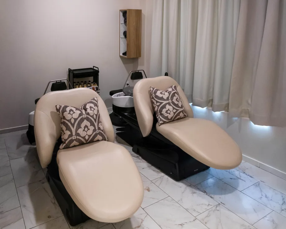 Two Japanese head spas at Excuria Salon and Spa.