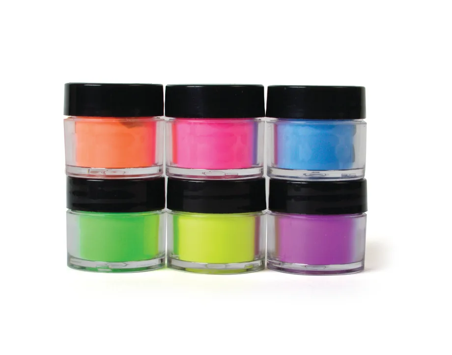 Chic Neon Acrylic Nail Art Powder Collection