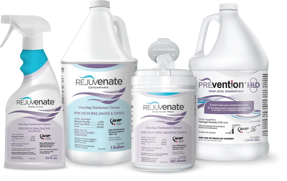 Rejuvenate Salon & Spa Disinfectants