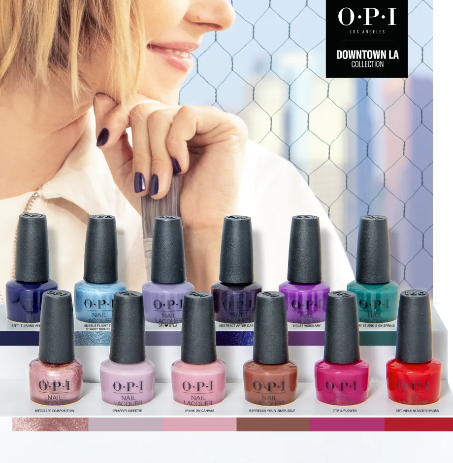 Dramatic Color, Big City Culture Define OPI's Fall 2021 Downtown LA Collection