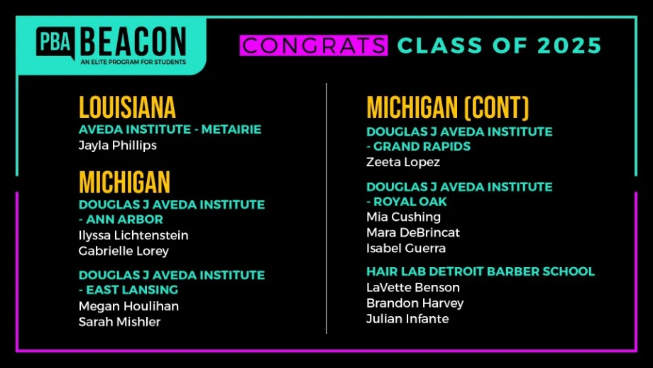 Nearly 200 Cosmetology Students Named to Beacon Class 2025