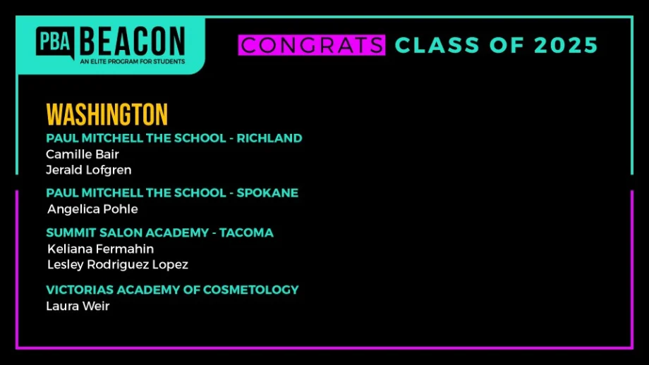 Nearly 200 Cosmetology Students Named to Beacon Class 2025