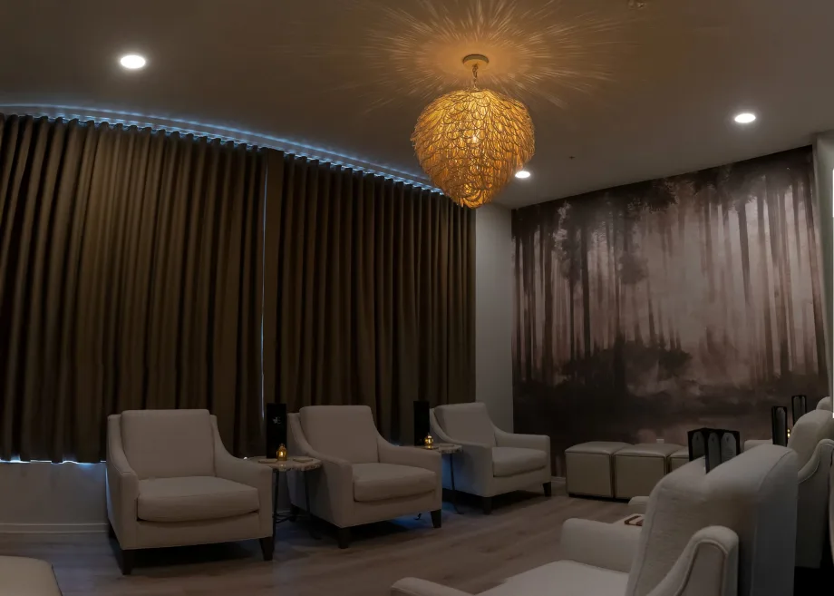 The Relaxation Room in Excuria Salon and Spa.