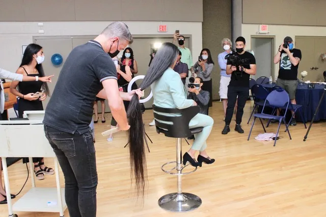 After Growing Her Hair for 17 Years, A Record-Breaking Cut Will Benefit Kids with Hair Loss 