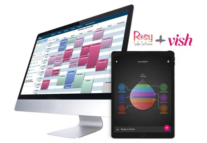 Rosy Salon Software Adds Color Management with Vish