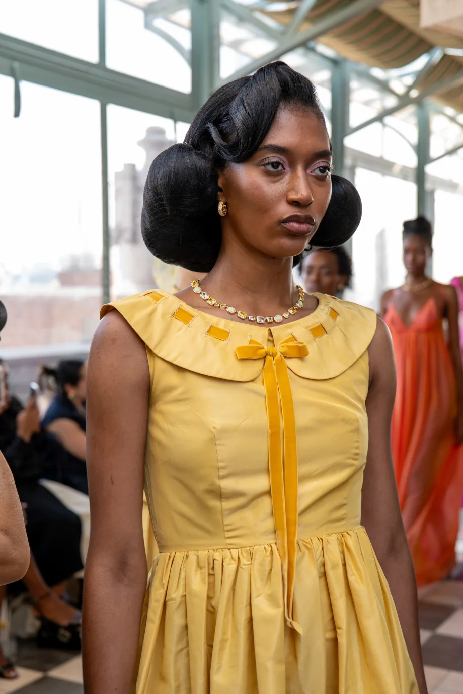 Get the Look: Sculpted Styles + Textured Halos from NYFW with Mielle & Monaè Everett