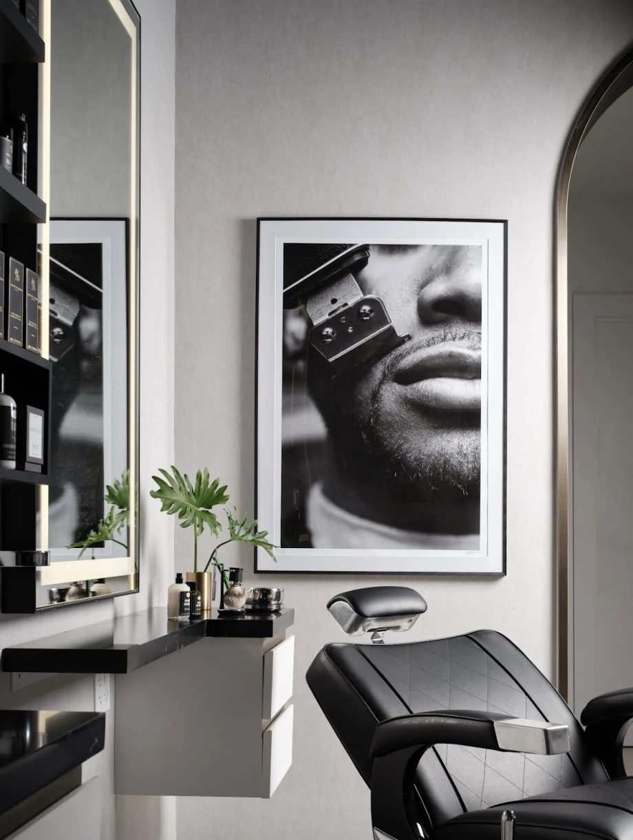 Groom Guy barbershop chair