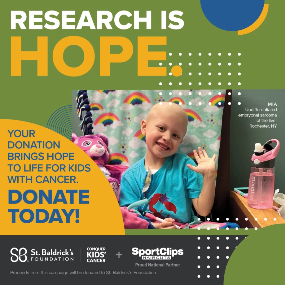 Sport Clips Funds Childhood Cancer Research Through First In-Store St. Baldrick's Fundraiser
