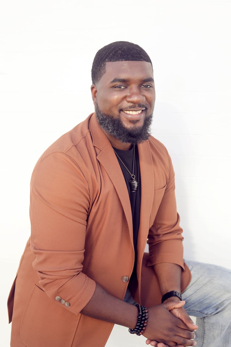 A man smiling