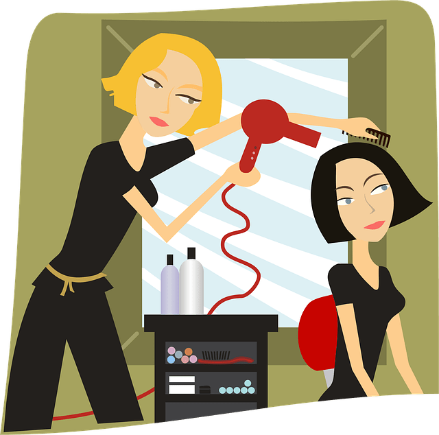 animated stylist and client