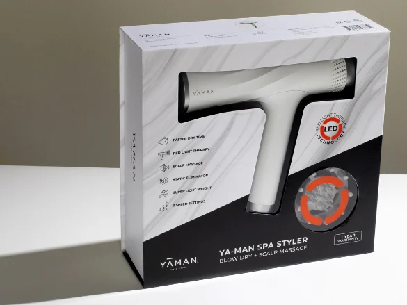 NEW: Blow Dryer and Scalp Massager Combo Features Red Light Therapy