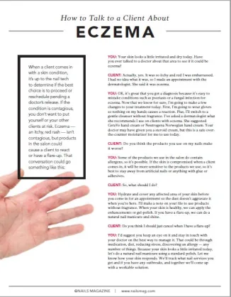 How to Talk to A Client About Eczema